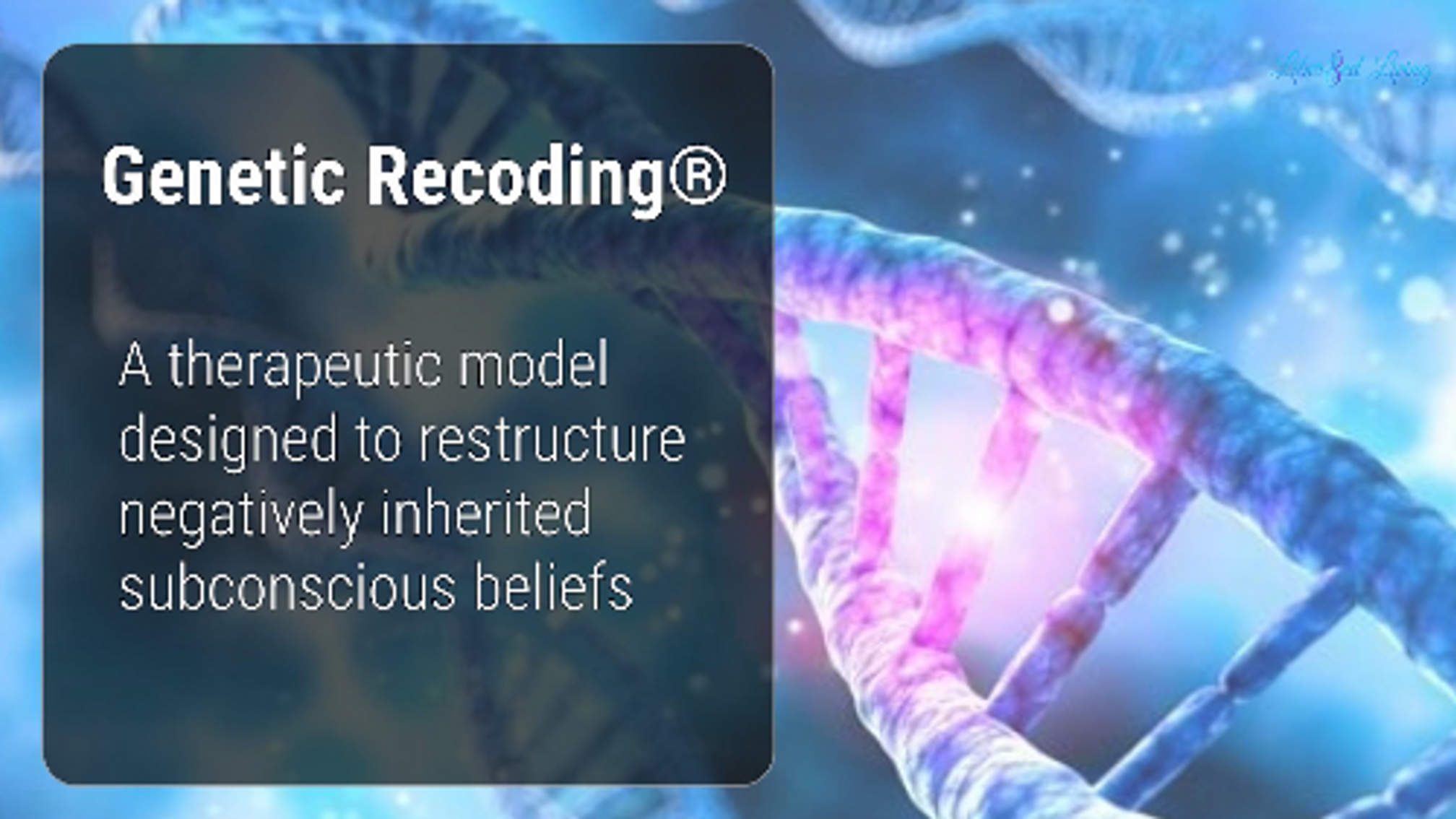 Genetic Recoding Therapeutic Model